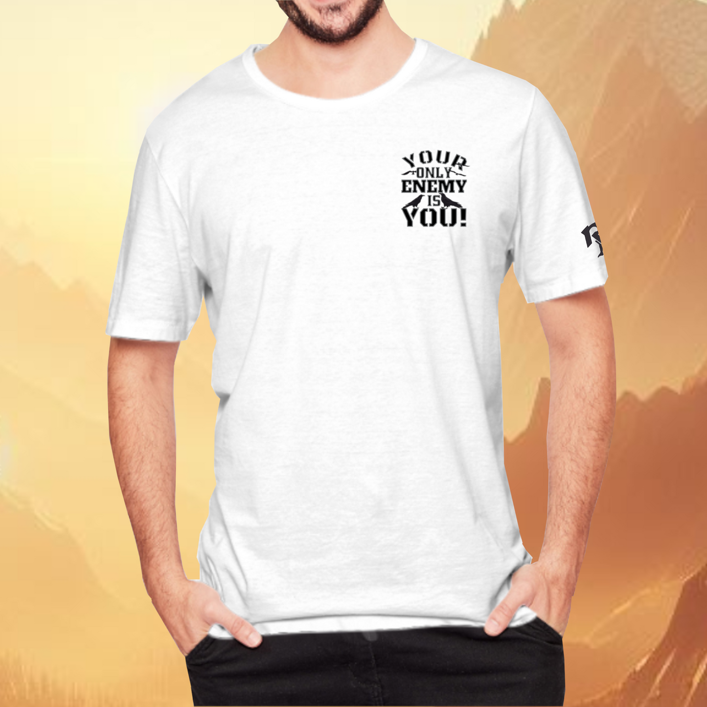 Your Only Enemy Is You White T-Shirt