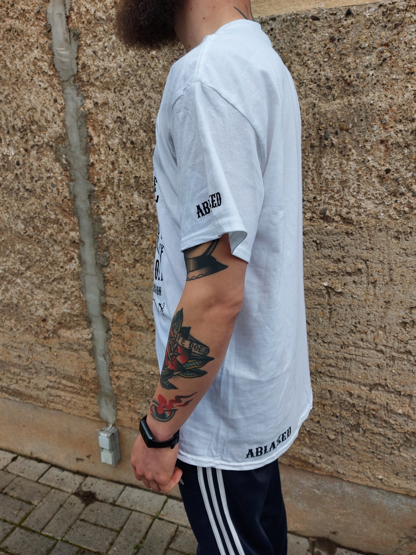 Ablazed anno 2005 Rock n Roll T-Shirt - White T-Shirt