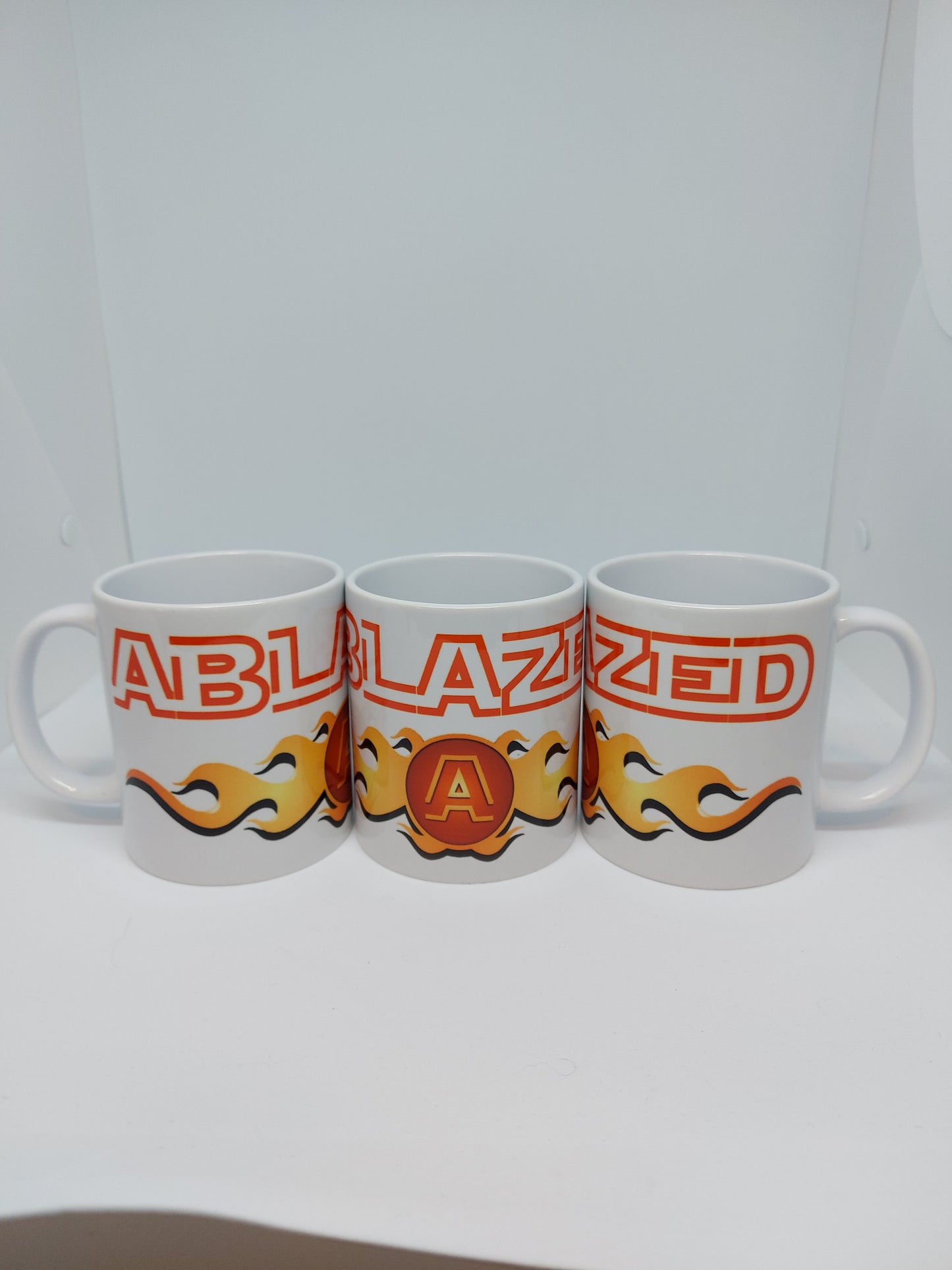 ABLAZED Logo Tasse - White Mug