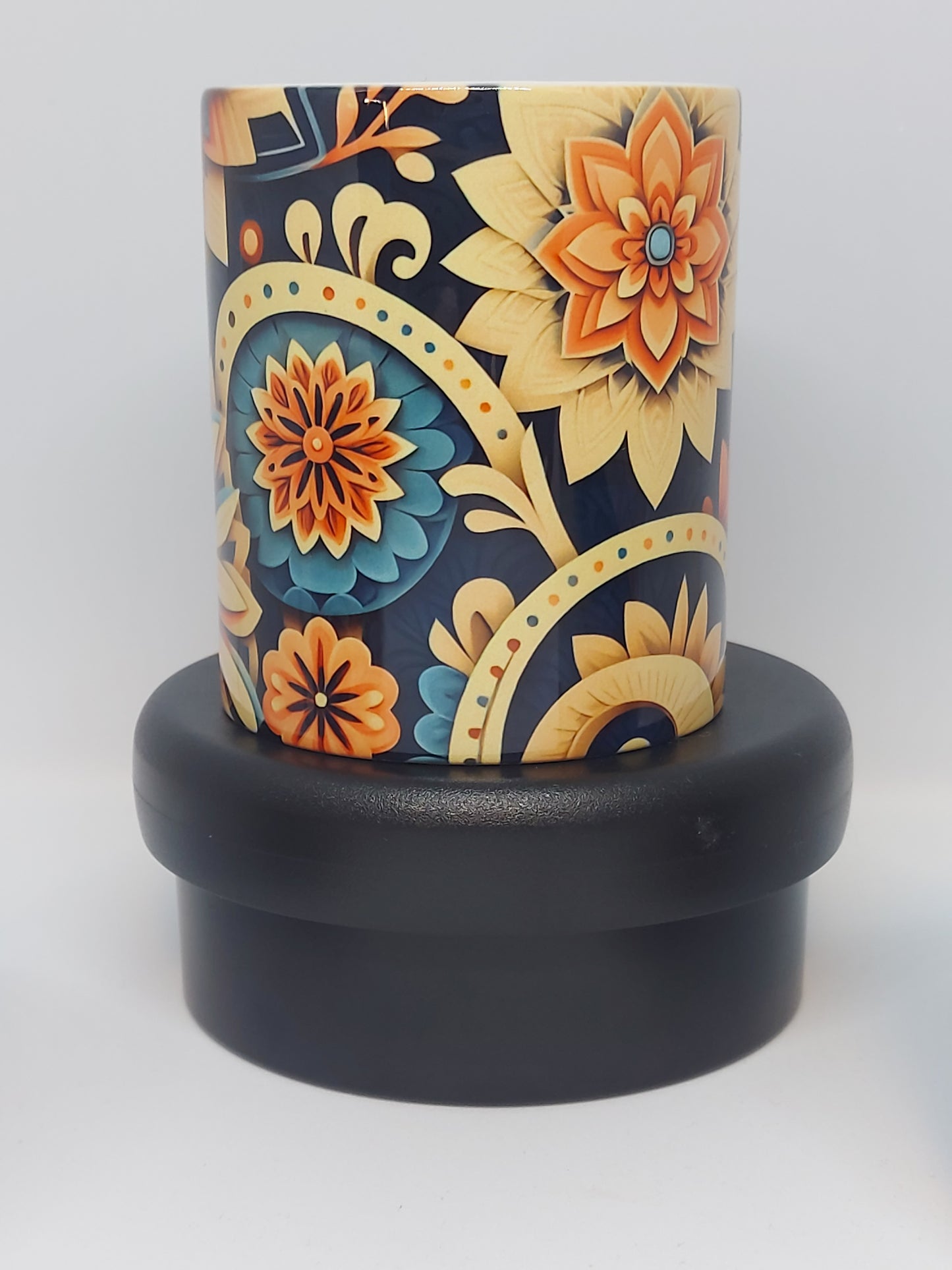 Kaffeetasse mit abstraktem Papierkunst Floralpattern Tasse - MUG.
