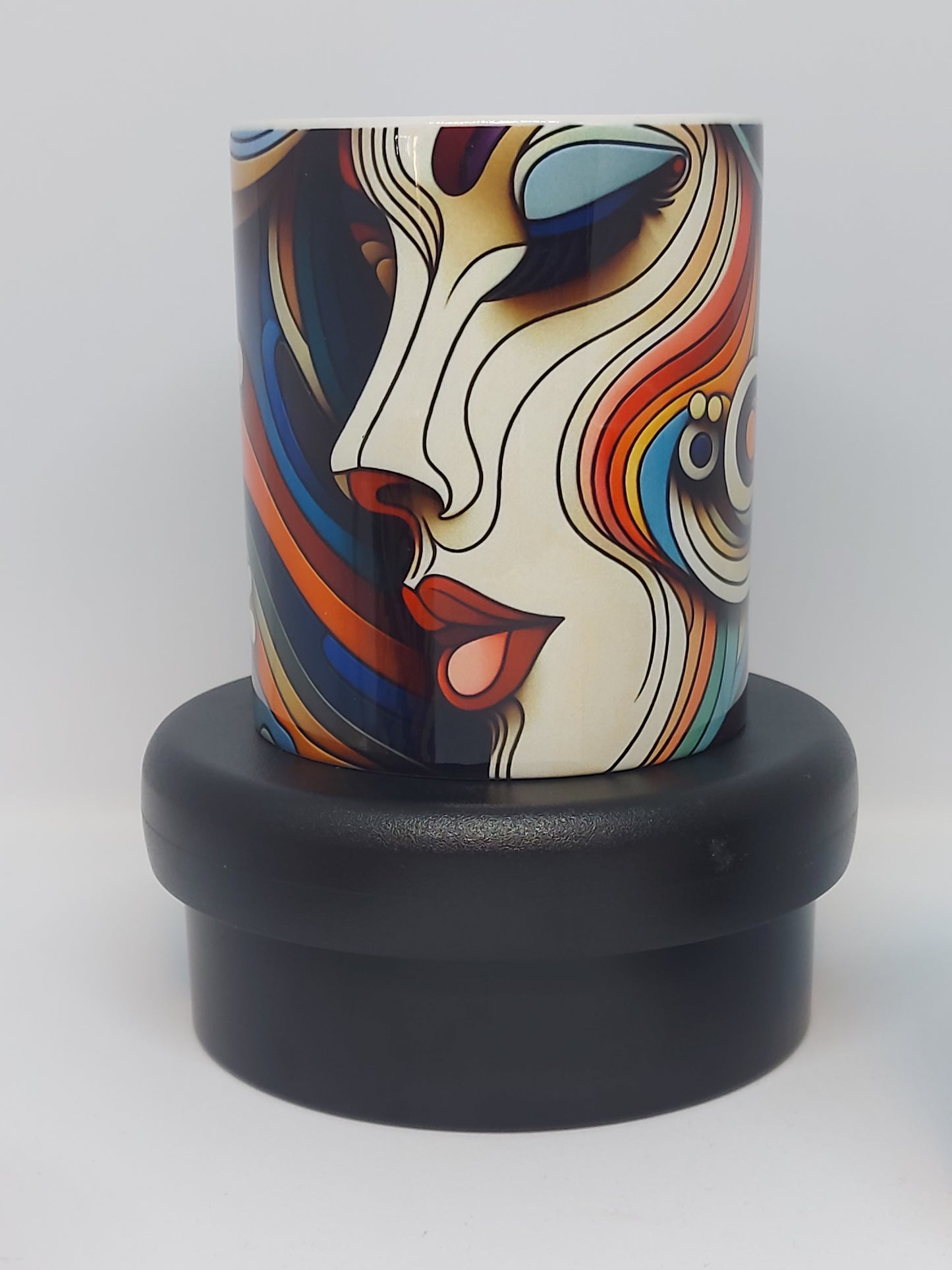 Abstraktem Papierkunst Tasse - MUG - Kaffeetasse - Frau 02