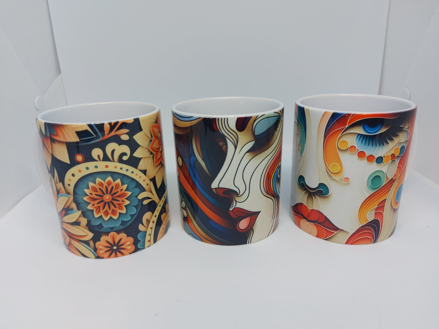 Abstraktem Papierkunst Tasse - MUG - Kaffeetasse Frau 01