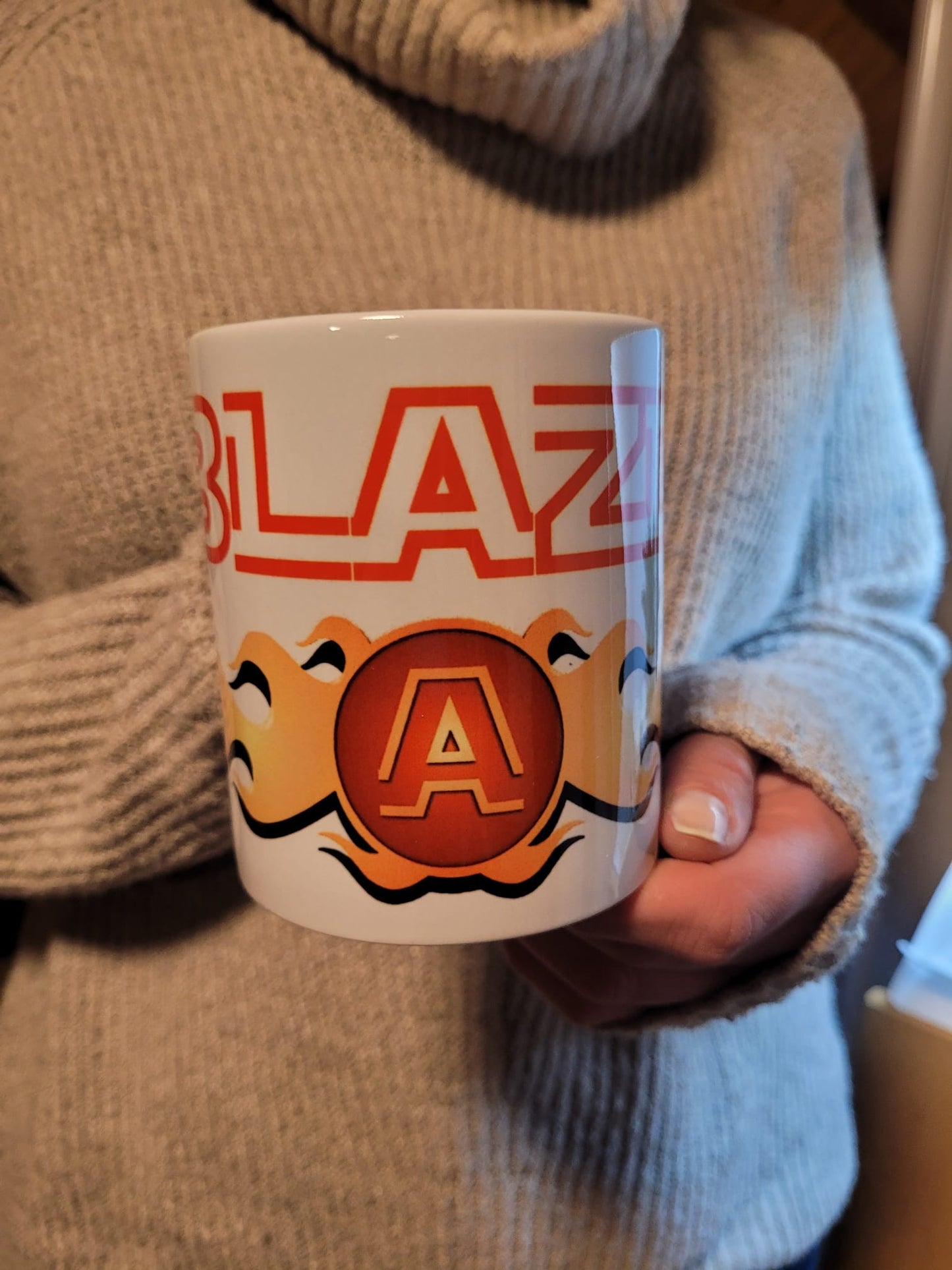 ABLAZED Logo Tasse - White Mug