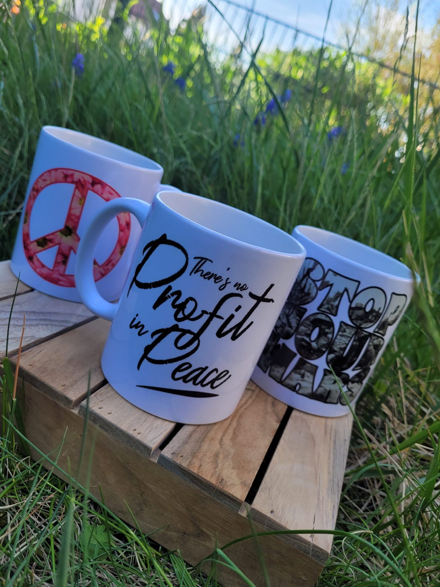 Stop your Wars Peace Tasse - MUG - pink Kaffeetasse