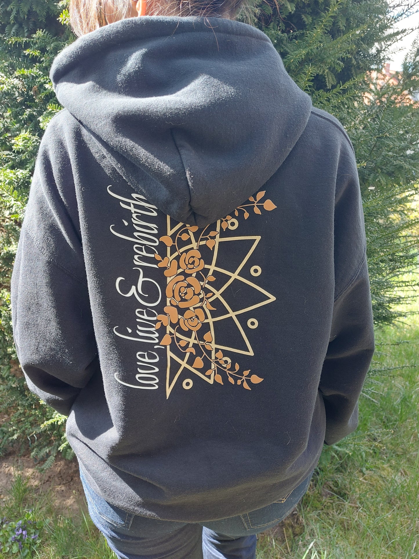 Love, live & Rebirth - Black Hoodie