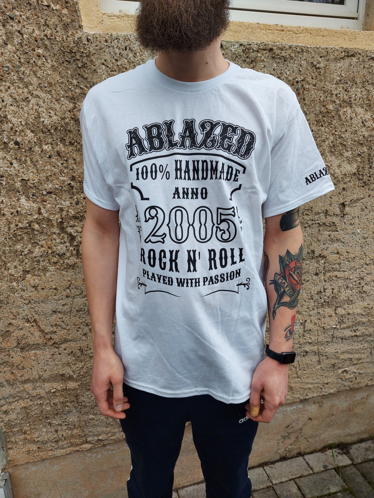 ABLAZED - FR WH  ABLAZED Unisex Band Tee