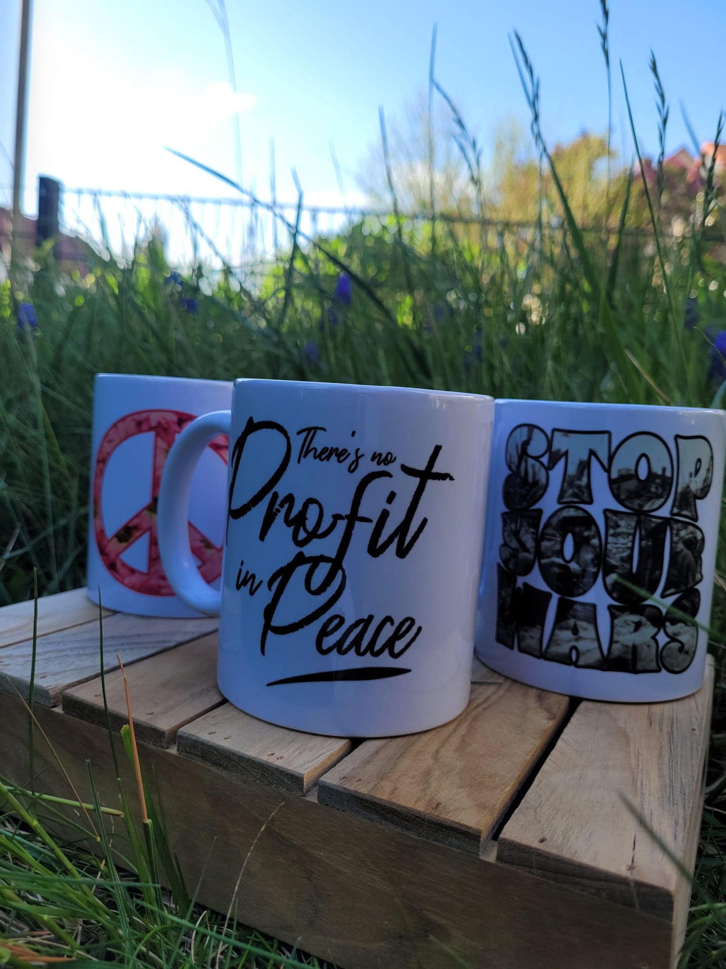 Tasse - MUG - Peace 01 - Kaffeetasse "Stop your Wars" - Peace Kollektion, Black